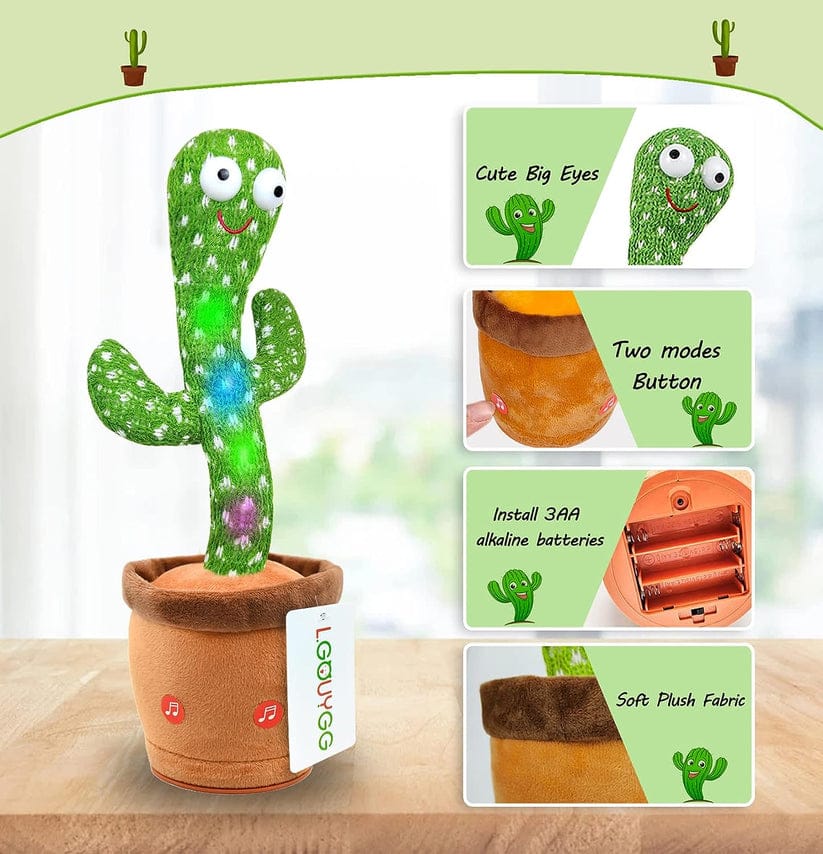 Rechargeable Dancing Cactus Toy