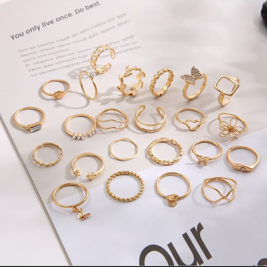 23 Sets Of Women Rings